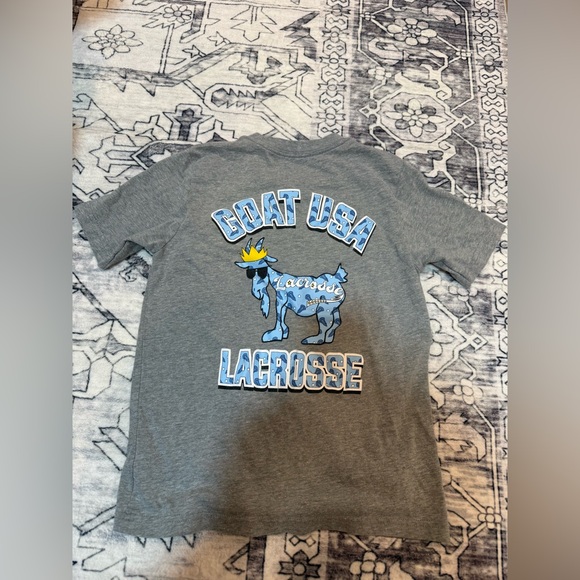 GOAT USA All Star Lax T-Shirt in gray- size youth small - Picture 5 of 5